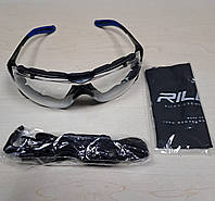Очки Riley Quadro защитные открытого типа с ремешком, стекло поликарбонатное, чехол