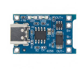Електронний модуль TP4056 зарядки літієвих акумуляторів, Type-C DC 5 В
