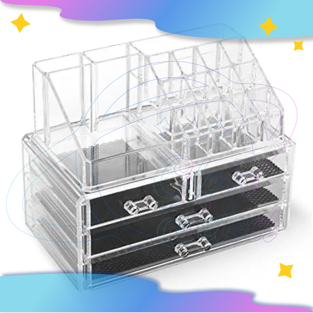 Акриловий органайзер для косметики Cosmetic Storage Box GS227