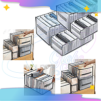 Моющийся органайзер для хранения одежды в гардеробе Box For Clothes 4 шт. GS227