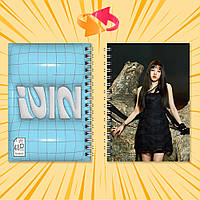 Блокнот А6 пружина 48 л. клітинка K-Pop (G)I-DLE 003
