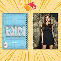 Блокнот А6 пружина 48 л. клітинка K-Pop (G)I-DLE 006