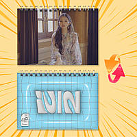 Блокнот А6 пружина 48 л. клітинка K-Pop (G)I-DLE 008