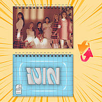 Блокнот А6 пружина 48 л. клітинка K-Pop (G)I-DLE 014