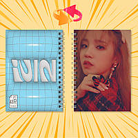 Блокнот А6 пружина 48 л. клітинка K-Pop (G)I-DLE 019