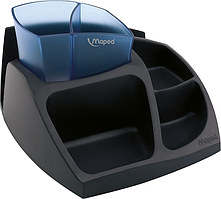 Підставка для офісного приладдя Maped Essentials Green Compact, чорний із синім (MP.575400)