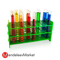 Пробирка биологическая 16х150 (40шт) + Штатив для пробирок 40 гнезд