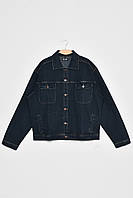 Пиджак мужской батальный джинсовый темно-синего цвета 172032L
