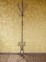 Кованая вешалка, вешалка в прихожую, вешалка для верхней одежды, металлическая вешалка (190*50 см) Розборная