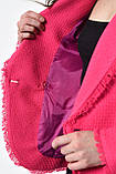 Піджак жіночий малинового кольору 171164L, фото 4