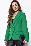 Піджак жіночий зеленого кольору 171165L, фото 2