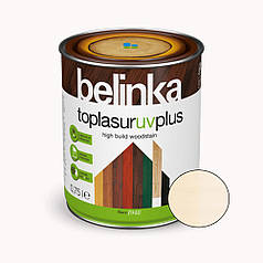 BELINKA Toplasur UV Plus, фарба-лазур для деревини напівглянцева, біла (11), 0,75л