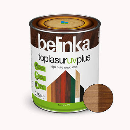 BELINKA Toplasur UV Plus, фарба-лазур для деревини напівглянцева, палісандр (24), 0,75л, фото 2