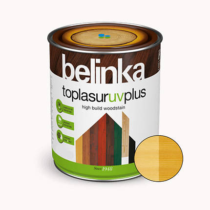 BELINKA Toplasur UV Plus, фарба-лазур для деревини напівглянцева, пінія (25), 2,5л, фото 2