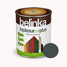 BELINKA Toplasur UV Plus, фарба-лазур для деревини напівглянцева, графітно-сіра (31), 2,5л