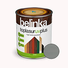 BELINKA Toplasur UV Plus, фарба-лазур для деревини напівглянцева, платиново-сіра (30), 2,5л
