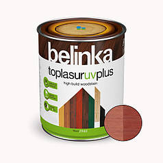 BELINKA Toplasur UV Plus, фарба-лазур для деревини напівглянцева, червона (18), 2,5л