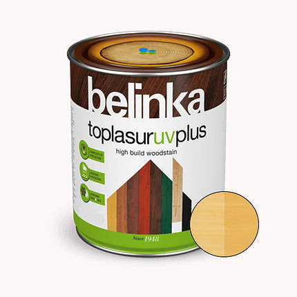 BELINKA Toplasur UV Plus, фарба-лазур для деревини напівглянцева, сосна (13), 5л, фото 2