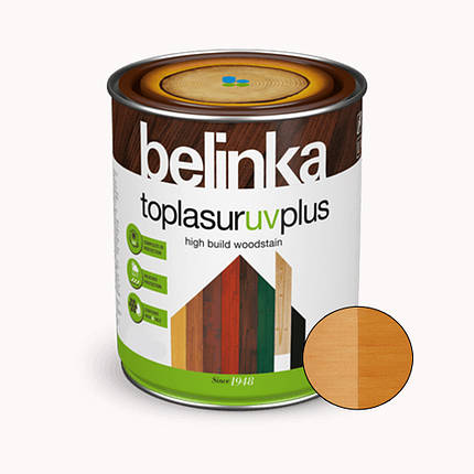 BELINKA Toplasur UV Plus, фарба-лазур для деревини напівглянцева, листяниця (14), 5л, фото 2