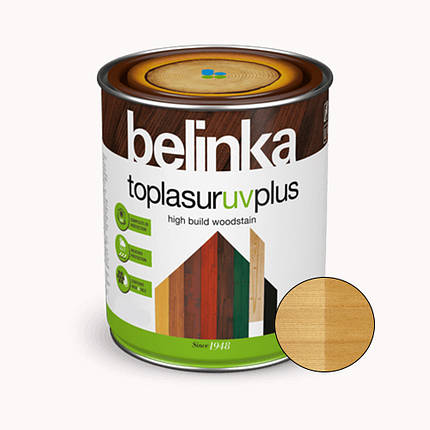 BELINKA Toplasur UV Plus, фарба-лазур для деревини напівглянцева, дуб (15), 5л, фото 2
