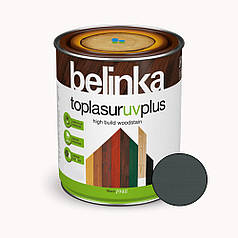 BELINKA Toplasur UV Plus, фарба-лазур для деревини напівглянцева, графітно-сіра (31), 5л