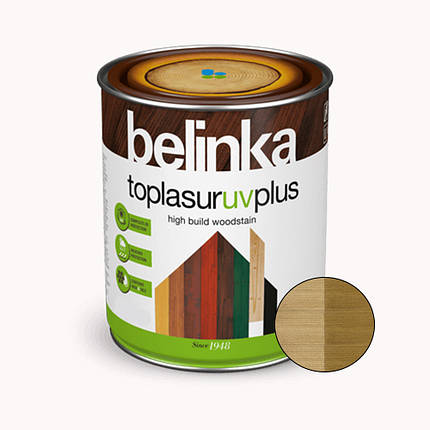 BELINKA Toplasur UV Plus, фарба-лазур для деревини напівглянцева, олива (27), 5л, фото 2