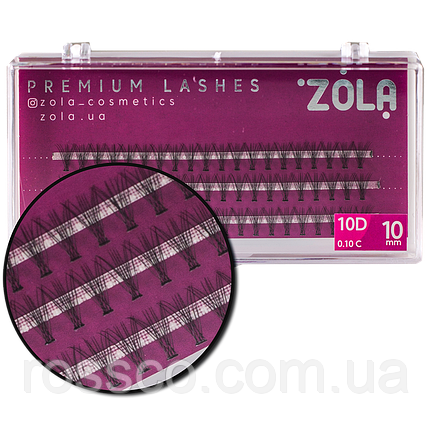 Zola вії-пучки 10D 10 mm, фото 1