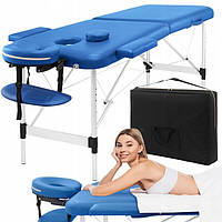 Масажний стіл складний 4FIZJO Massage Table Alu W60 Blue алюміній