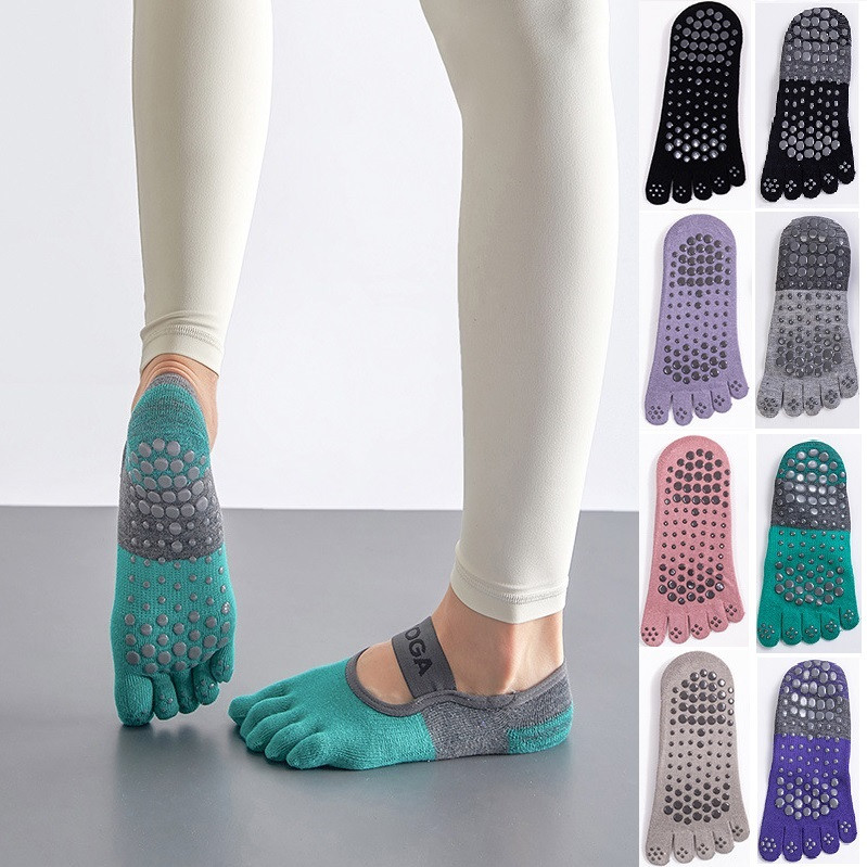 Шкарпетки Для Йоги Love Yoga із Закритими Розділеними Пальцями, 8 Кольорів