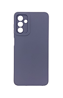 Чехол TPU Pro Camera для телефона Samsung Galaxy A04s / A407 бампер с микрофиброй темно-синий