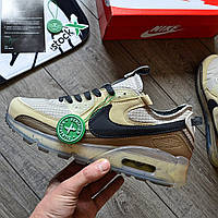 Мужские кроссовки Nike Air Max Terrascape 90 'Rattan' весна-осень повседневные. Живое фото. Эир макс 90