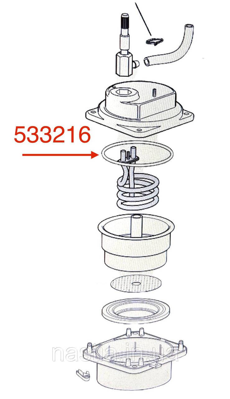 533216 Гумовий ущільнювач(бойлеру, EC/ECO/BAR), 83x76x3.5mm, DeLonghi