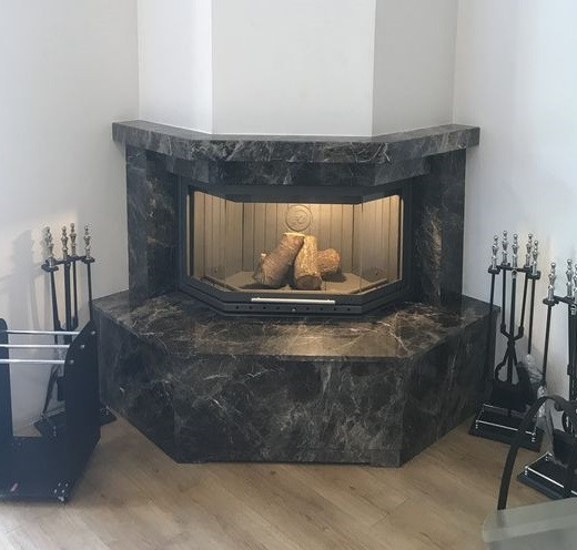 Оздоблення для каміна гранітом під замовлення, фото 1