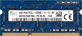 Память Hynix SODIMM DDR3 4GB PC3L-12800S (1600Mhz) (HMT451S6DFR8A-PB)(8x1) - Б/У