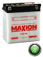 Мото акумулятор MAXION 12N 5-3B (12V, 5A в комплекті з електролітом)