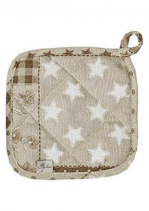 Прихватка Печворк беж 20х20 см.