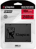 Накопичувач SSD 240GB Kingston A400 2.5" SATAIII TLC (SA400S37/240G), фото 4