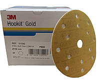 Мягкий абразивный диск на вспененной основе - 3M Hookit Gold 216U 150 мм. Р800 желтый (51092)
