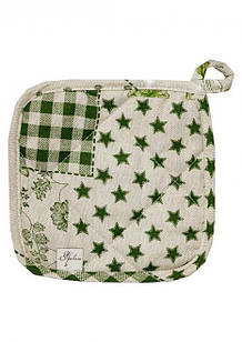 Прихватка Печворк зелений 20х20 см.