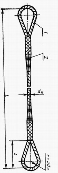 Стропа тип СКП 1,6 тн 4,0 м/п