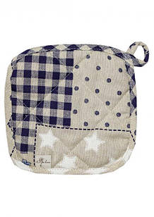 Прихватка Печворк синій 20х20 см.