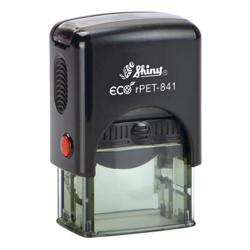 Оснастка для штампа 26x10 мм чорна, Shiny eco rPET-841