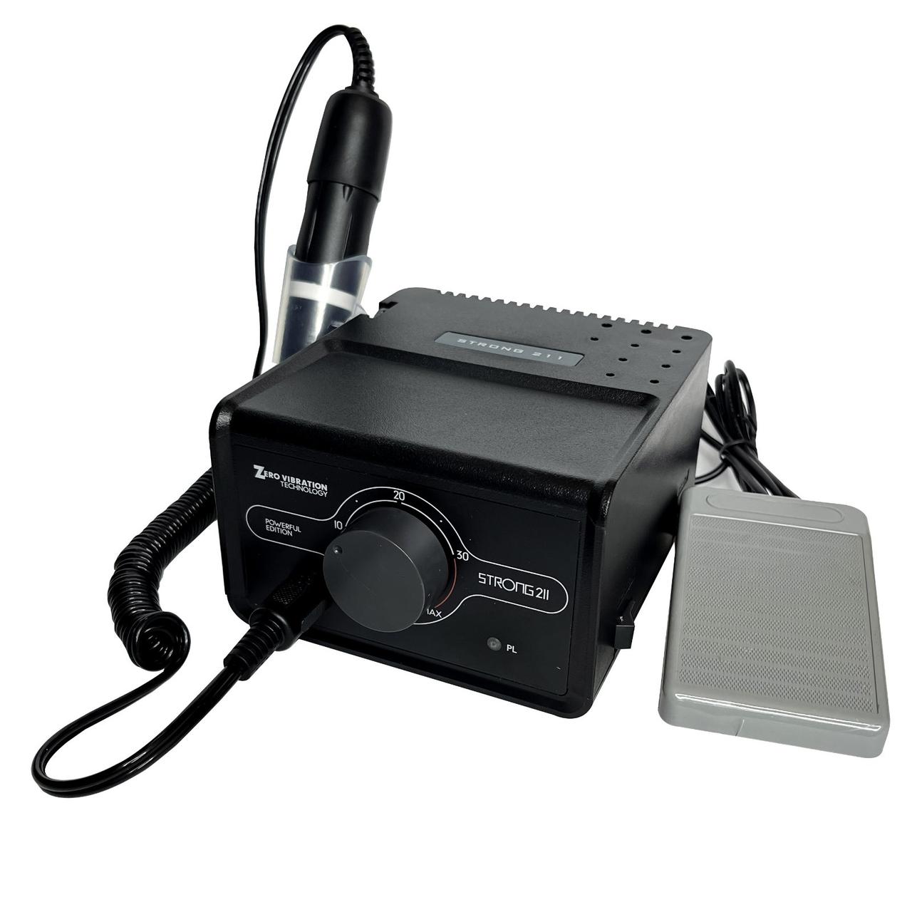 Фрезер для манікюра Strong 211/H400 65W 37 000 об/мін потужний професійний манікюрний фрейзер Стронг