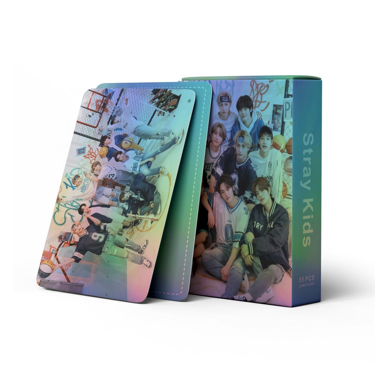 Голографічні Ломо Карти Lomo Card Stray Kids Стрей Кідс 55 штук