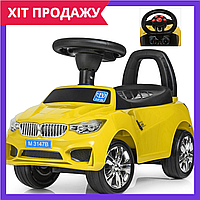 Детская машинка каталка-толокар Bambi M 3147B-6 желтый