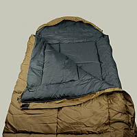 Спальный зимний мешок до -40° Гигант, широкий 100см, Ботал. Мешок одеяло теплый, Койот