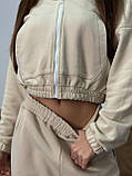 Костюм жіночий укорочене зіп-худі і штани палаццо Тая, фото 2