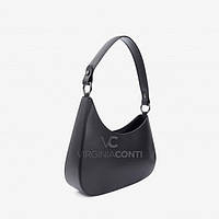 Женская кожаная сумка черная Virginia Conti 03315
