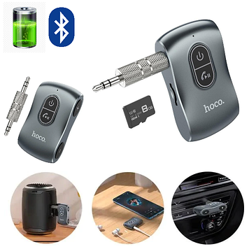 Блютуз для телефона в машину Bluetooth AUX адаптер автомобільний аудіоресивер Hoco E73Pro