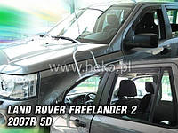 Дефлектори вікон / вітровики Land Rover Freelander II 2007+ 5D (+OT) (Heko)